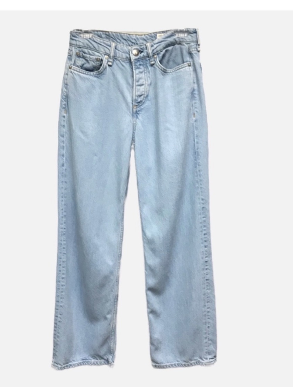 Rag & Bone Logan Featherweight Denim Low Rise Wide Leg in Blossom Light Wash 26 - Picture 6 of 8